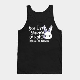 Cute Chubby Sarcastic Bunny Tank Top